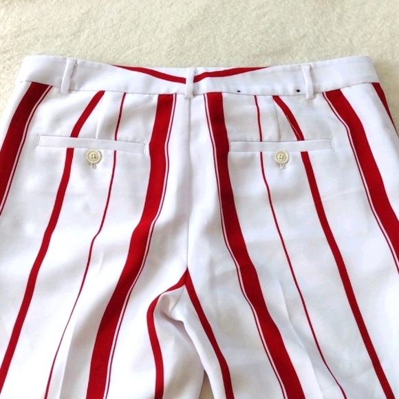 Banana Republic red and white stripe pants - Picture 3 of 9